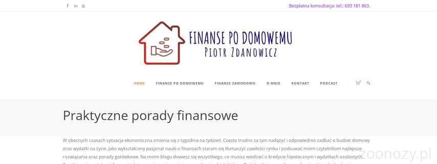 Finanse po domowemu Piotr Zdanowicz