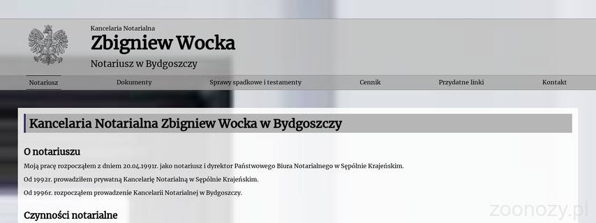 Kancelaria Notarialna Zbigniew Wocka