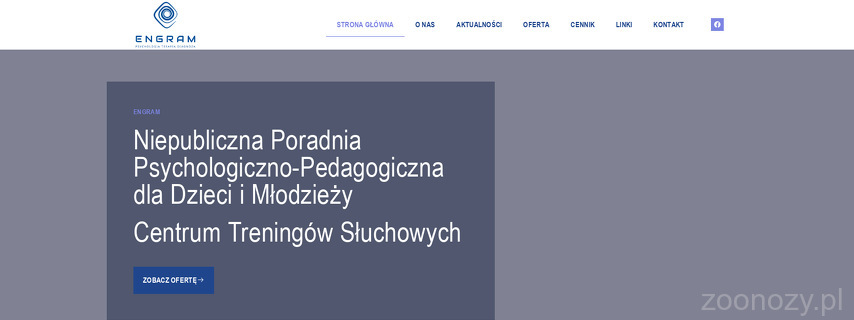 MARIA PORĘBSKA NIEPUBLICZNA PORADNIA PSYCHOLOGICZNO-PEDAGOGICZNA DLA DZIECI I MŁODZIEŻY